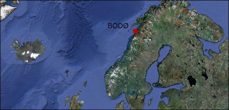 Bodø Norway Map