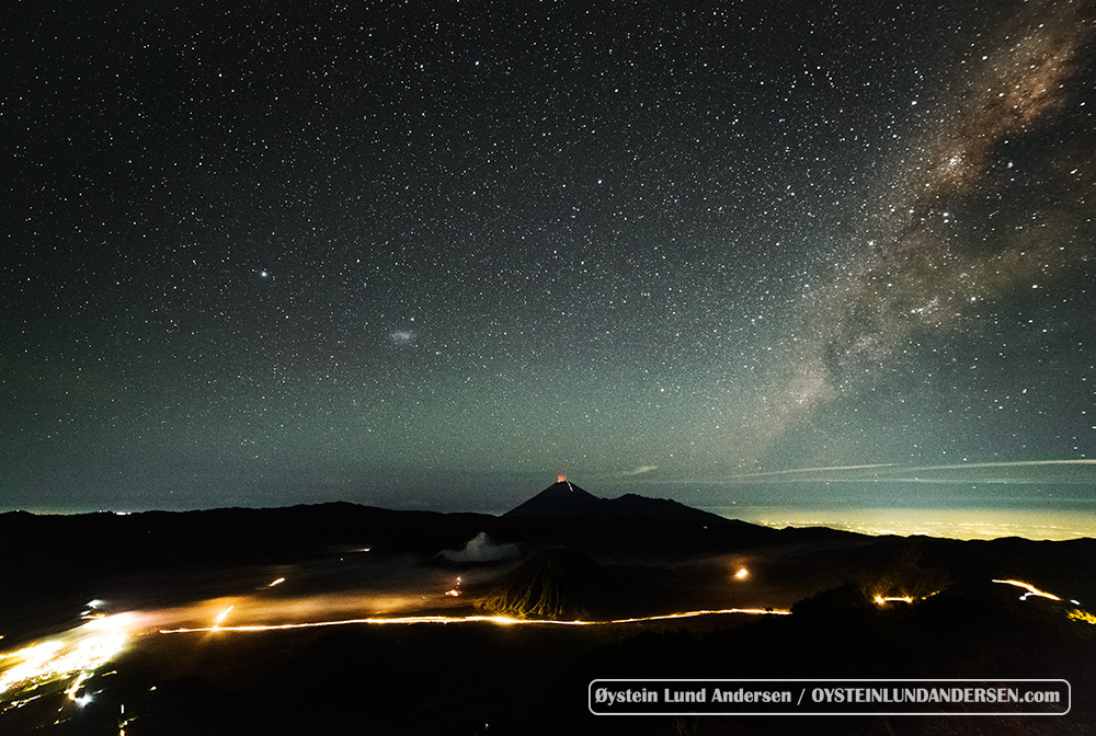 Galactic Center Milky Way Bromo Indonesia 2015
