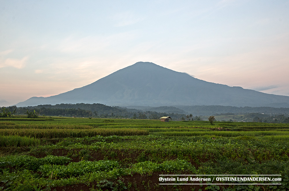 Ciremai Volcano West java Indonesia Aerial