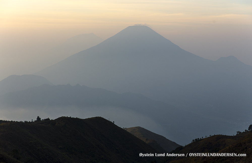 Sindoro Sundoro Volcano Central Java Indonesia