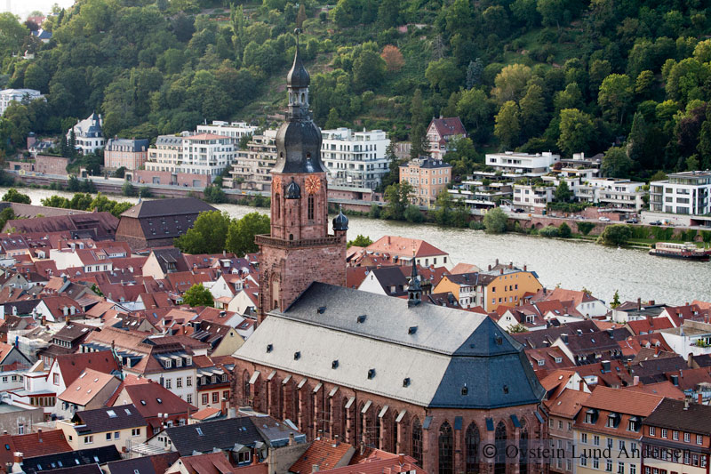 Heidelberg Church of the Holy Spirit in town square.