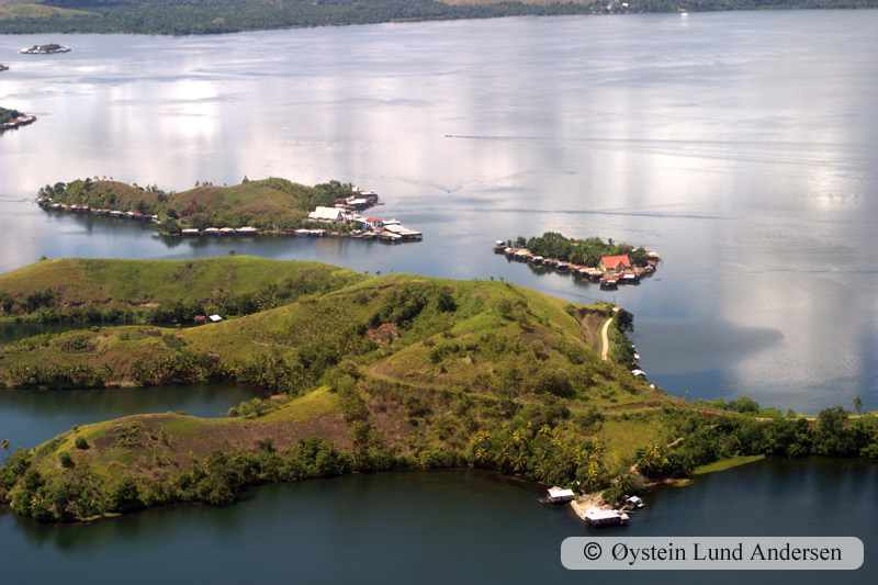 Island on the lake.