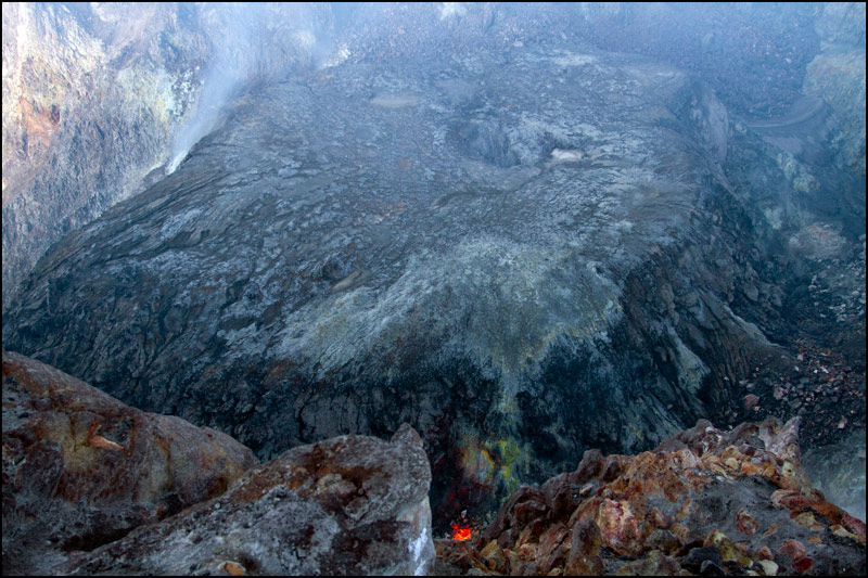 11. I had to hold my camera over the edge to be able to capture the active lava.