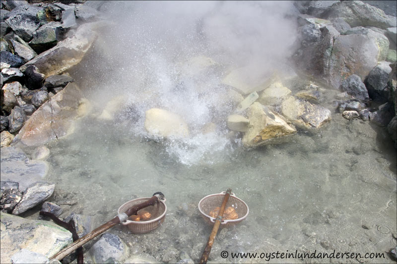 Cooking eggs at Domas crater. (1th May 2012)