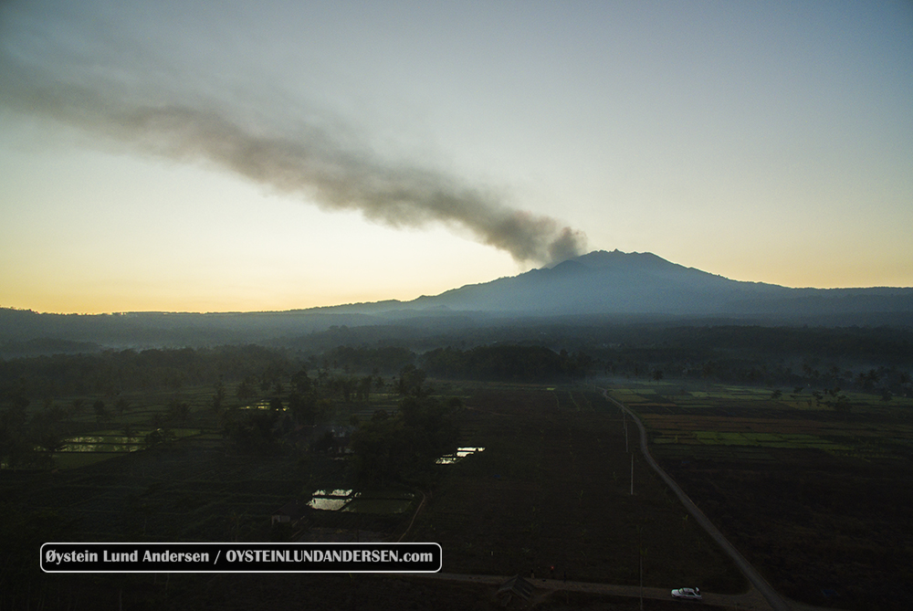 Raung Volcano Indonesia July 2015 Eruption Aerial