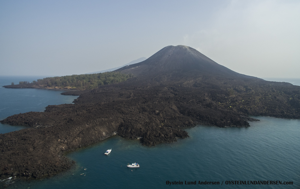 Krakatau, Krakatoa, Volcano, Java, 2015, aerial, photography, Verlaten