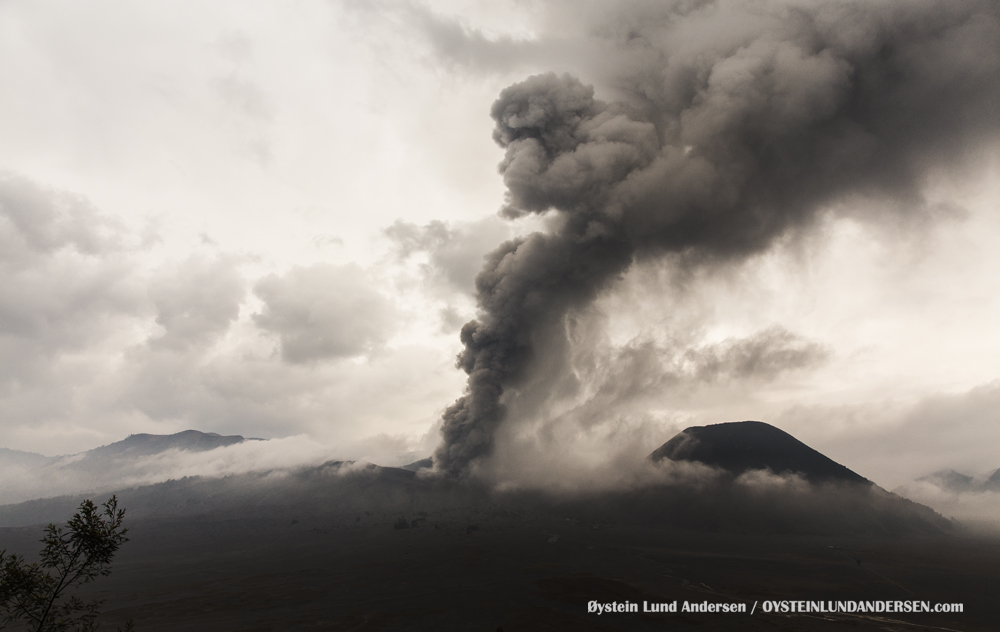 Bromo Eruption 2015 Indonesia Java ash-plume