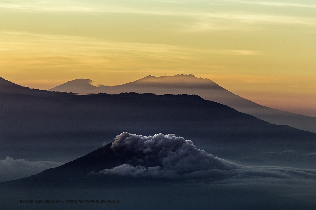 Raung Volcano Ijen Indonesia june 2016