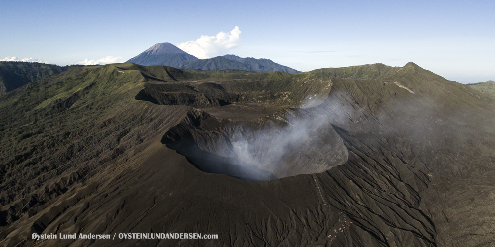 Aerial Phantom Bromo Eruption 2016 Tengger Indonesia Eruption Volcano June 2016