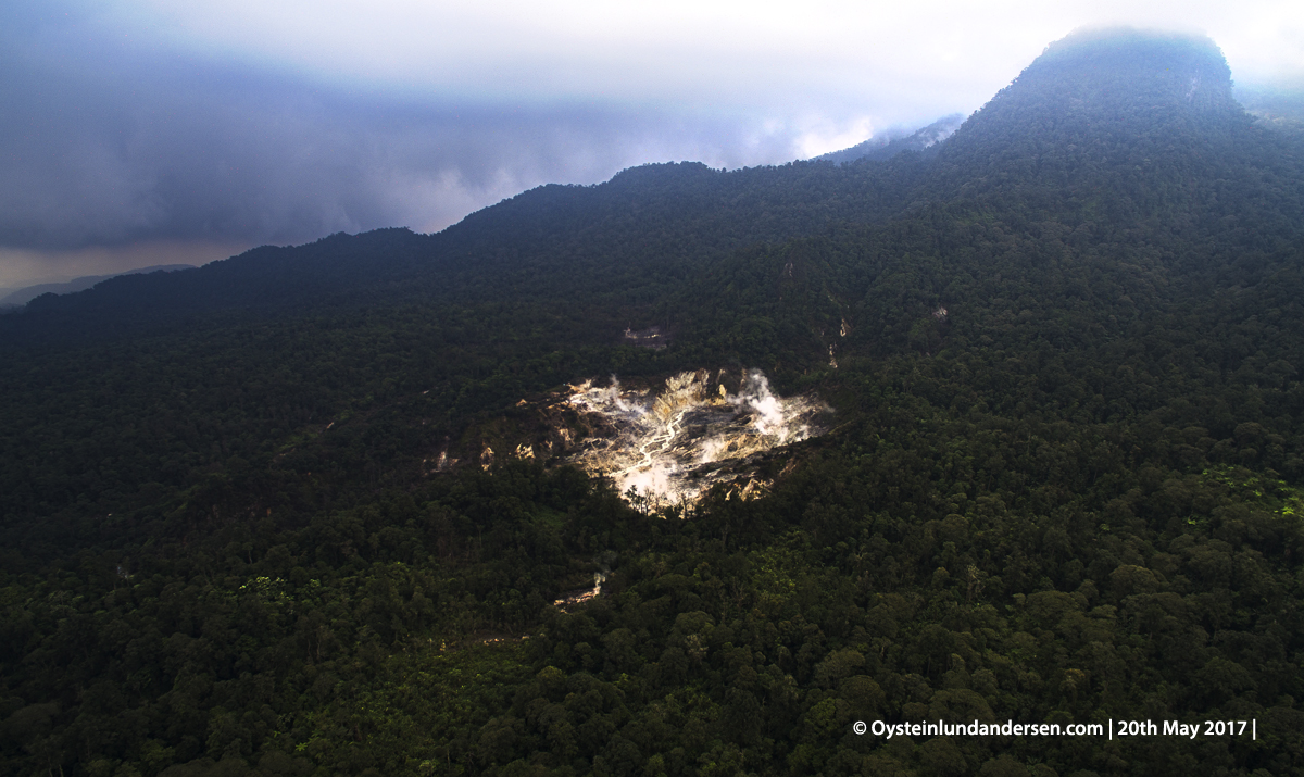 Salak volcano Indonesia Java Dji Phantom aerial gunung-salak 2017