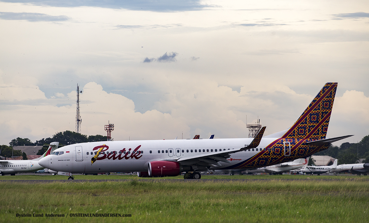 batik-air b737-800 pk-lby Halim Airport HLP Jakarta Indonesia Spotting 2016