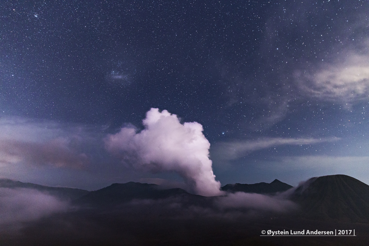 nightsky Bromo Volcano Indonesia Java Tengger 2017