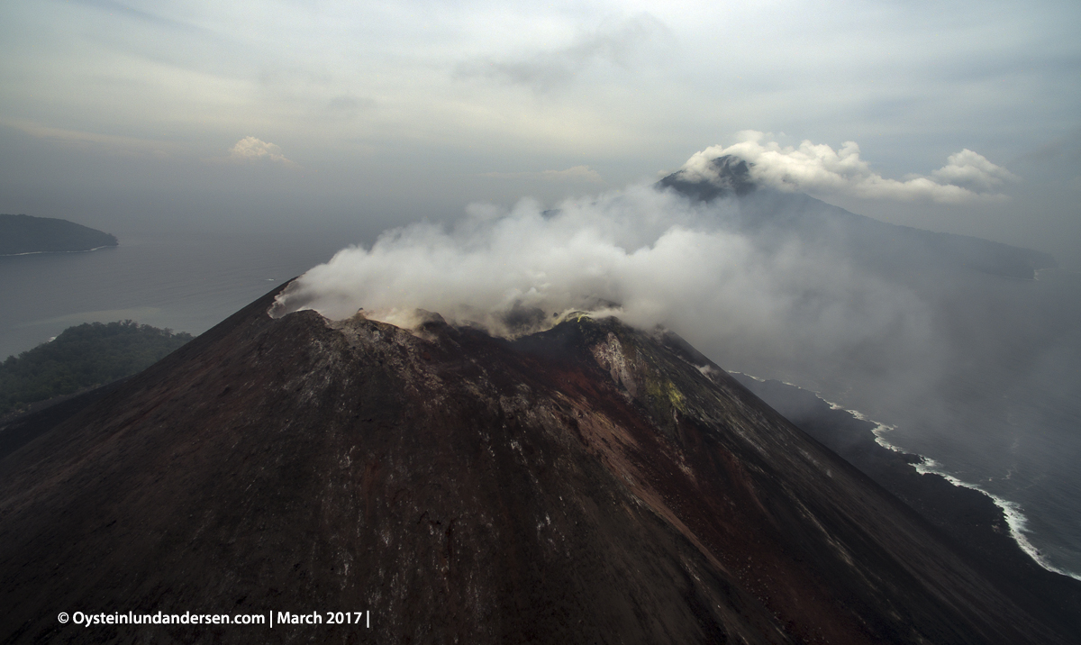 2017 march aerial DJI drone Krakatau Anak Krakatau Indonesia Volcano Andersen