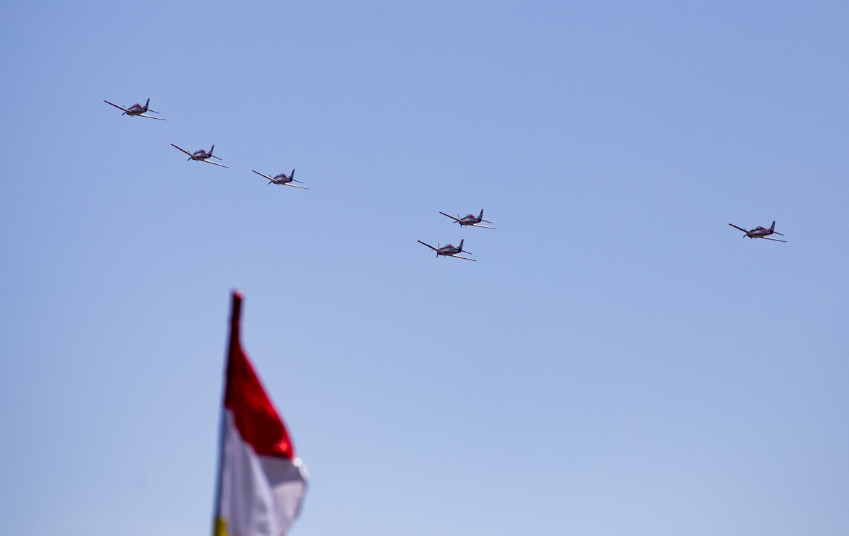 Indonesian Airforce TNI 2017 Halim Jakarta Indonesian Airforce TNI 2017 Jakarta KT-1B formation