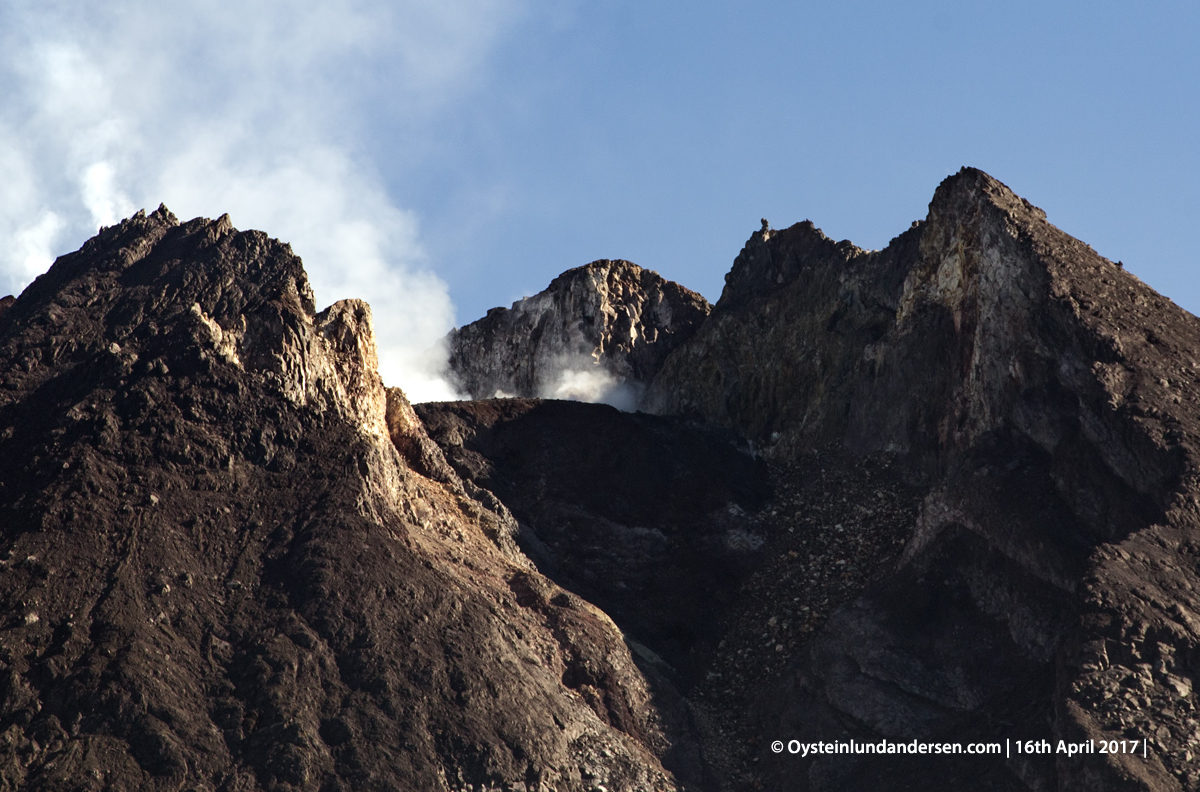 Merapi Volcano Crater Central-Java Yogyakarta 2017