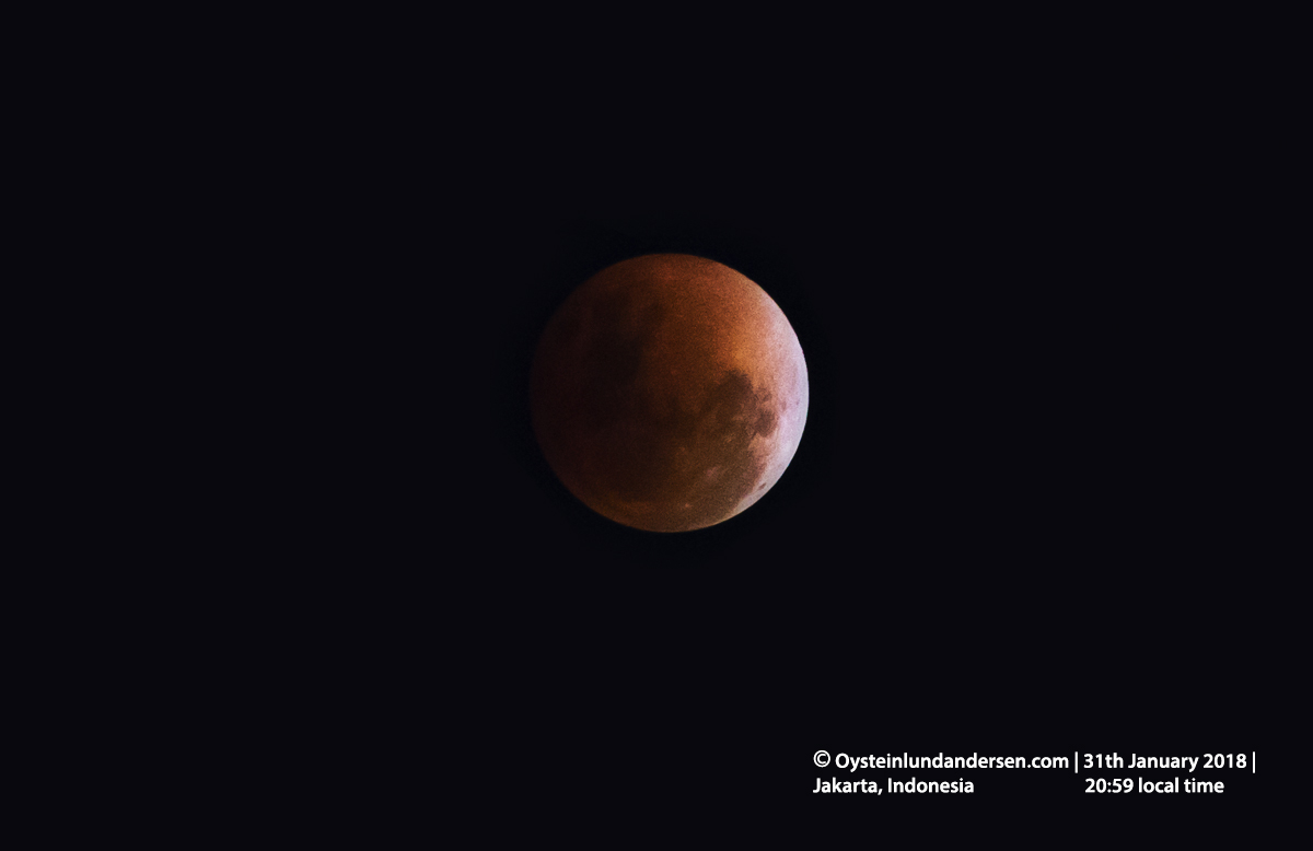 SuperBlueBloodMoon 2018 Jakart Indonesia Java Lunar Eclipse