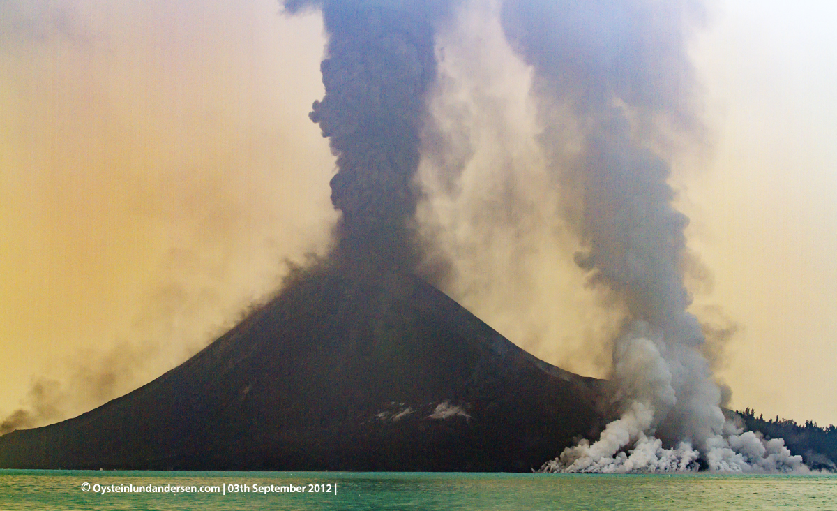 Krakatau Volcano September 2012 eruption Krakatoa Volcano Anak-Krakatau Øystein Lund Andersen