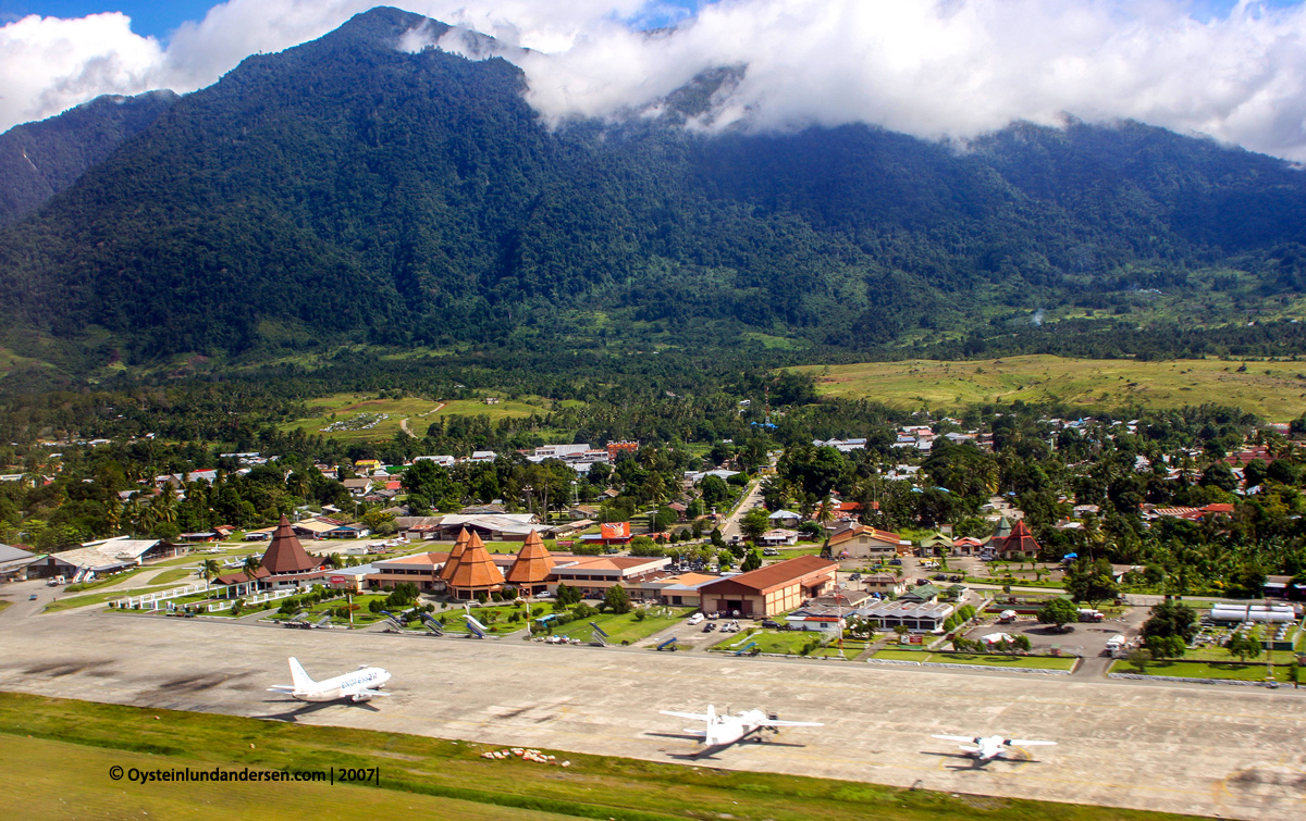 Jayapura Sentani airport papua aerial