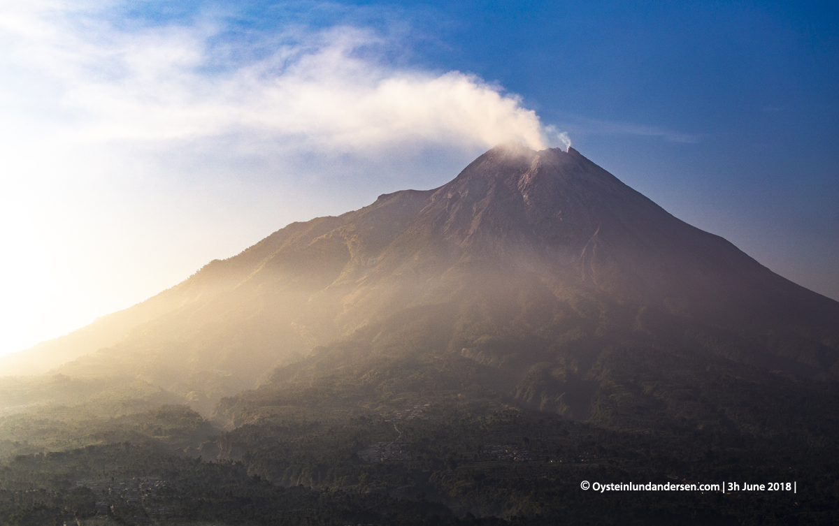 Merapi volcano June 2018 Indonesia Yogyakarta 