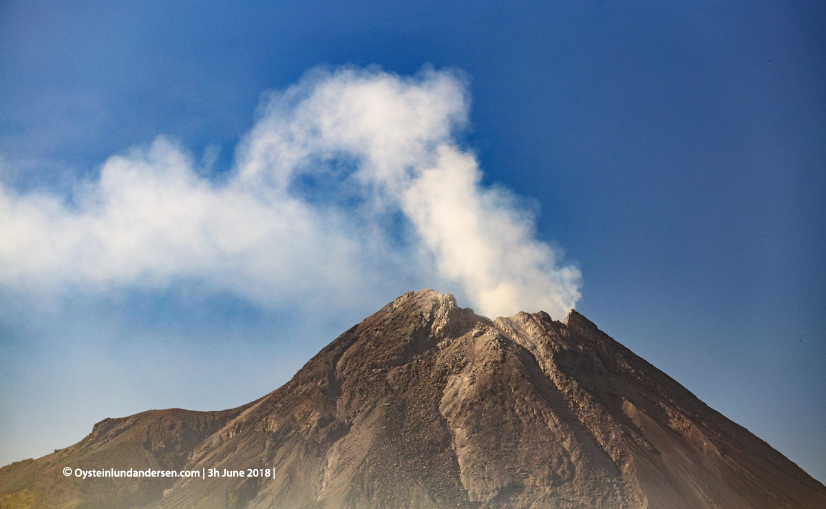 Merapi volcano June 2018 Indonesia Yogyakarta 