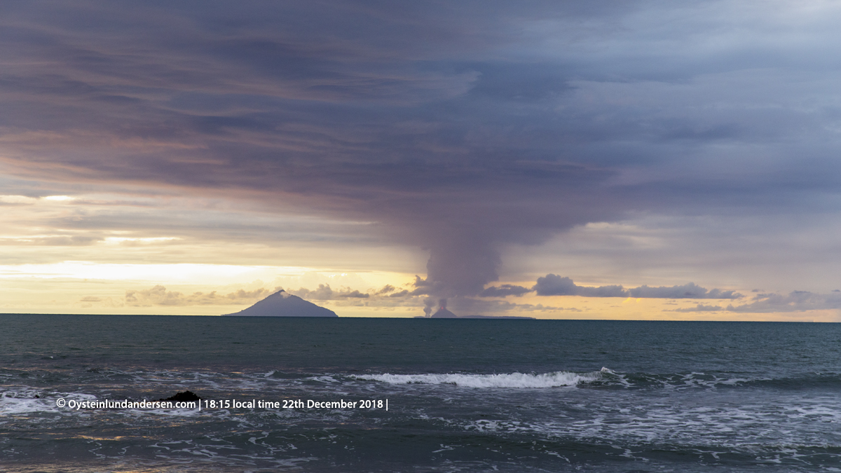 Krakatau eruption tsunami anyer indonesia 2018 volcano photo