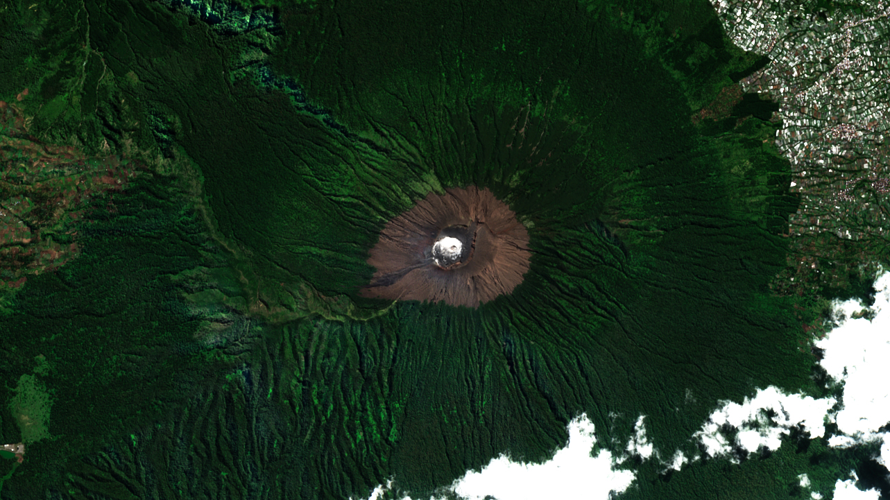 Slamet, volcano, 2021, satellite, image