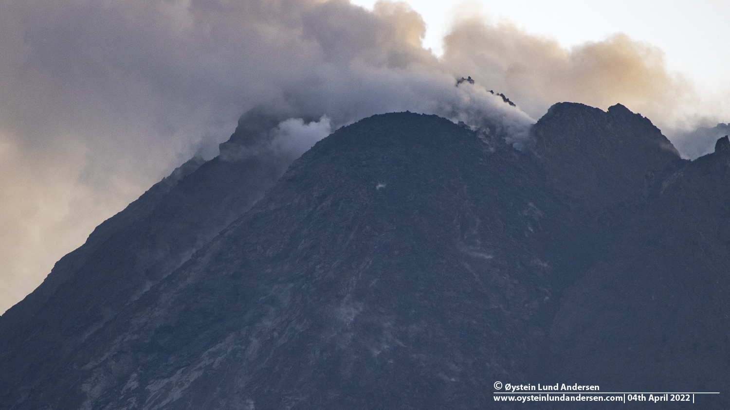 Merapi, volcano, rockfall, 2022